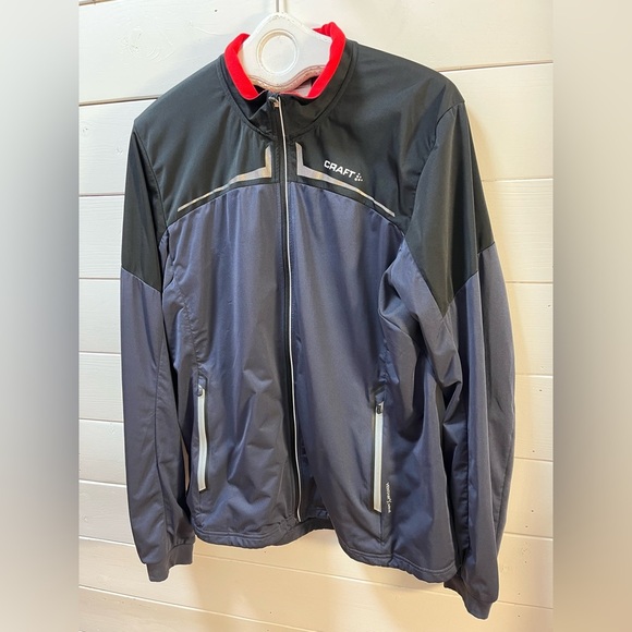 CRAFT Black and red Full-Zip Jacket XL - Picture 3 of 9